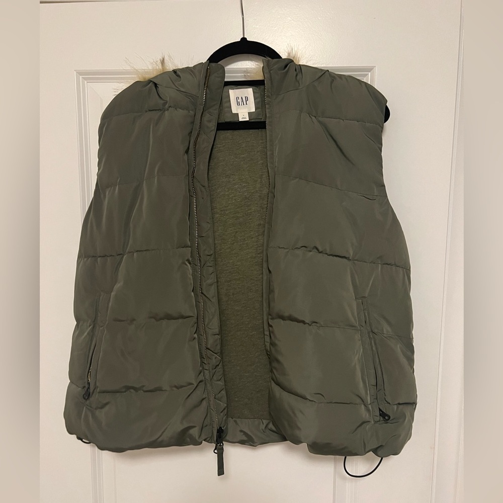 Gap Fur Hooded Vest